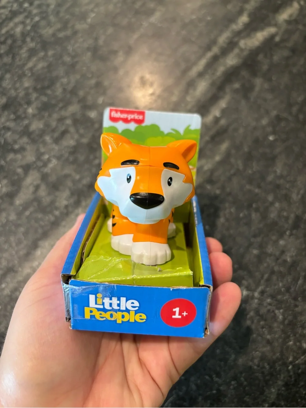 Fisher-Price Orange and Black Little People Tiger Figure